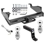 Custom Fit Trailer Hitch 7-3/4" Drop Ball Mount 2-5/16" and 2" Chrome Ball Dogbone Style Towing Lock Installation Hardware Installation Instructions 45516 45291 63836 63830 63252 Draw-Tite Trailer Tow Hitch 99-22 F-350 F-450 F-550 Super D Class 5 Trailer Tow Hitch For 99-24 F-350 F-450 F-550 Super Duty Cab & Chassis w/ 2-5/16" and 2" Balls 7-3/4" Drop Mount and Towing Lock
