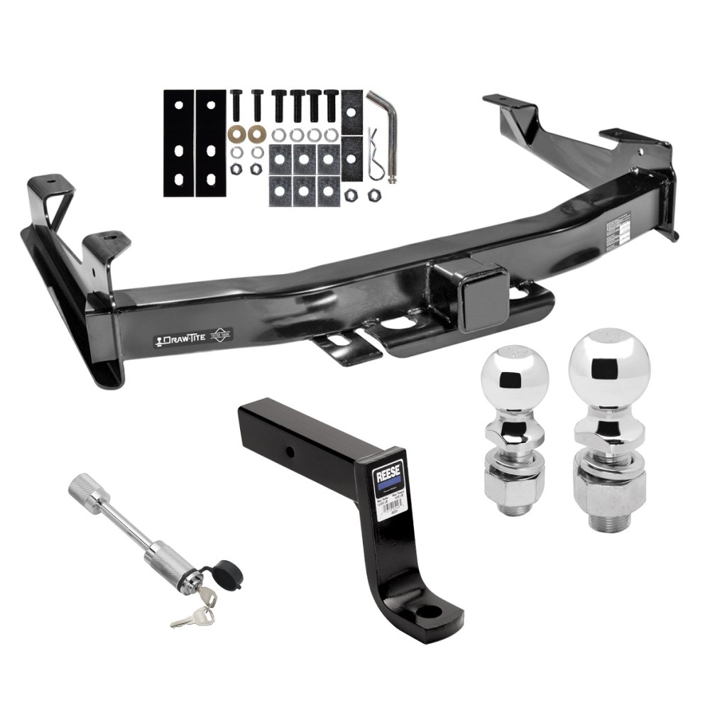45517 45291 63836 63830 63252 Draw-Tite Trailer Tow Hitch 01-10 Chevy Silverado GMC Sierra 2500 3500 2-5/16" and 2" Balls 7-3/4" Drop Mount and Towing Lock 01 02 03 04 05 06 07 08 09 10 2001 2002 2003 2004 2005 2006 2007 2008 2009 2010 Class 5 Trailer Tow Hitch For 01-10 Chevy Silverado GMC Sierra 2500 3500 w/ 2-5/16" and 2" Balls 7-3/4" Drop Mount and Towing Lock