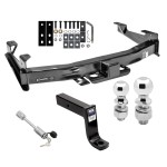 45517 45291 63836 63830 63252 Draw-Tite Trailer Tow Hitch 01-10 Chevy Silverado GMC Sierra 2500 3500 2-5/16" and 2" Balls 7-3/4" Drop Mount and Towing Lock 01 02 03 04 05 06 07 08 09 10 2001 2002 2003 2004 2005 2006 2007 2008 2009 2010 Class 5 Trailer Tow Hitch For 01-10 Chevy Silverado GMC Sierra 2500 3500 w/ 2-5/16" and 2" Balls 7-3/4" Drop Mount and Towing Lock