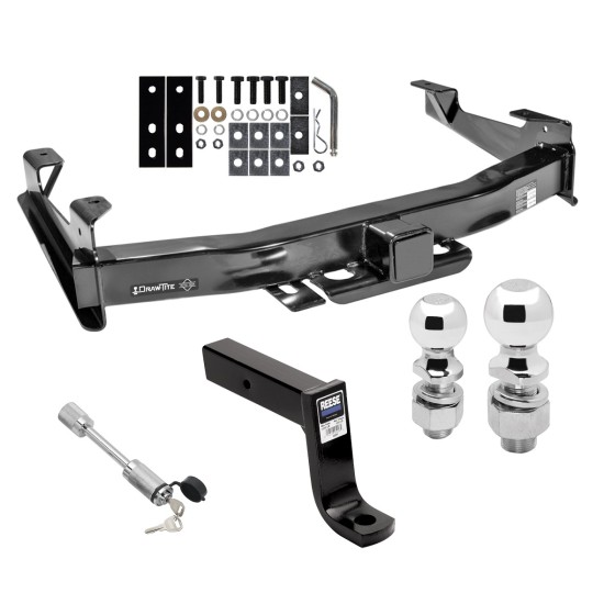 45517 45291 63836 63830 63252 Draw-Tite Trailer Tow Hitch 01-10 Chevy Silverado GMC Sierra 2500 3500 2-5/16" and 2" Balls 7-3/4" Drop Mount and Towing Lock 01 02 03 04 05 06 07 08 09 10 2001 2002 2003 2004 2005 2006 2007 2008 2009 2010 Class 5 Trailer Tow Hitch For 01-10 Chevy Silverado GMC Sierra 2500 3500 w/ 2-5/16" and 2" Balls 7-3/4" Drop Mount and Towing Lock