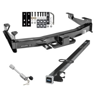 45517 45292 63252 Draw-Tite Trailer Tow Hitch 01-10 Chevy Silverado GMC Sierra 2500 3500 24" or 34" Extension and Towing Lock 01 02 03 04 05 06 07 08 09 10 2001 2002 2003 2004 2005 2006 2007 2008 2009 2010 Class 5 Trailer Tow Hitch For 01-10 Chevy Silverado GMC Sierra 2500 3500 w/ 24" or 34" Extension and Towing Lock