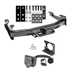 Class 5 2-1/2" Trailer Hitch w/ Wiring Kit For 01-10 Chevy Silverado GMC Sierra 2500 3500 7-Way Pin Blade RV 4-Flat Plug Harness Light w/ Bracket Class 5 2-1/2" Trailer Hitch w/ Wiring Kit For 01-10 Chevy Silverado GMC Sierra 2500 3500 7-Way Pin Blade RV 4-Flat Plug Harness Light w/ Bracket