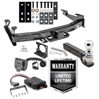 Custom Fit Trailer Hitch Class 5 Wiring Harness (Plug & Play) Proportional Brake Control For 1-4 AxlesClass 5 3" Drop Ball-Mount w/ Pin/Clip 2-5/16" Chrome Ball Installation Hardware Installation Instructions 45517 74682 45122 63836 63240 55 Class 5 Trailer Hitch w/ Brake Control For 01-10 Chevy Silverado GMC Sierra 2500 HD 3500 w/ 2-5/16" Ball 3" Drop Mount 7-Way Pin Blade RV