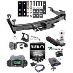 Class 5 Trailer Hitch w/ Tekonsha Prodigy P3 Brake Control For 01-10 Chevy Silverado GMC Sierra 2500 HD 3500 w/ 2-5/16" Ball 3" Drop Mount 7-Way Pin Blade RV Class 5 Trailer Hitch w/ Tekonsha Prodigy P3 Brake Control For 01-10 Chevy Silverado GMC Sierra 2500 HD 3500 w/ 2-5/16" Ball 3" Drop Mount 7-Way Pin Blade RV