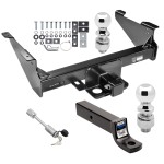 Custom Fit Trailer Hitch 3" Drop Ball Mount 2-5/16" and 2" Chrome Ball Dogbone Style Towing Lock Installation Hardware Installation Instructions 45518 45122 63836 63830 63252 Draw-Tite Trailer Tow Hitch 03-23 Dodge RAM 1500 2500 3500 Excep Class 5 Trailer Tow Hitch For 03-23 Dodge RAM 1500 2500 3500 Except Mega Cab w/ 2-5/16" and 2" Balls 3" Drop Mount and Towing Lock