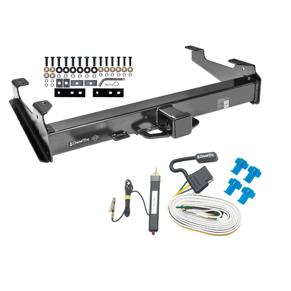 Custom Fit Trailer Hitch Wiring Harness (Requires Splicing) Installation Hardware Installation Instructions 45519 20252 Draw-Tite Trailer Tow Hitch 01-07 Chevy Silverado GMC Sierra 2500 3500 8ft Bed Wiring Harness Kit 01 02 03 04 05 06 07 2001 2002 2003 Class 5 Trailer Tow Hitch For 01-07 Chevy Silverado GMC Sierra 2500 3500 8ft Bed w/ Wiring Harness Kit