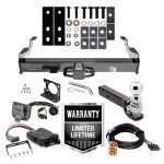 Class 5 Trailer Hitch w/ Brake Control For 03-07 Chevy Silverado GMC Sierra 2500 HD 8ft Bed 3500 w/ Plug Play Wiring 2- 5/16" Ball 3" Drop Mount 7-Way Pin Blade RV Controller Class 5 Trailer Hitch w/ Brake Control For 03-07 Chevy Silverado GMC Sierra 2500 HD 8ft Bed 3500 w/ Plug Play Wiring 2- 5/16" Ball 3" Drop Mount 7-Way Pin Blade RV Controller