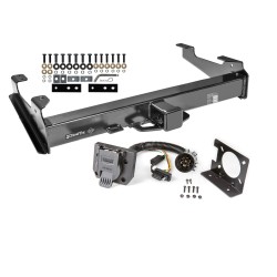 Class 5 Trailer Tow Hitch For 01-10 Chevy Silverado GMC Sierra 2500 3500 HD w/ 7-Way Wiring Harness Kit Class 5 Trailer Tow Hitch For 01-10 Chevy Silverado GMC Sierra 2500 3500 HD w/ 7-Way Wiring Harness Kit