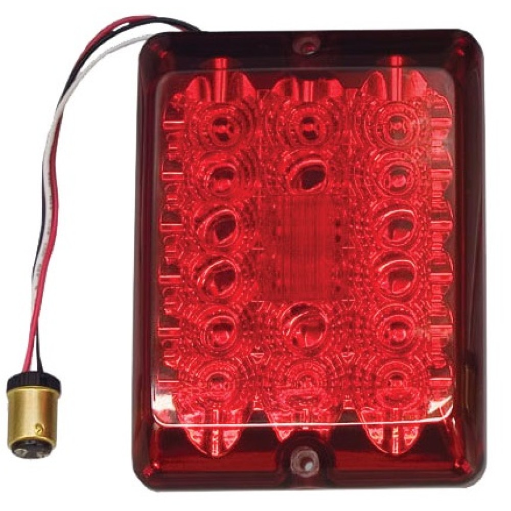 Bargman LED #84 Series Stop Tail Turn Light Lens Upgrade Module Red w/Connector and Lens Screws