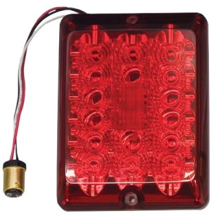 Bargman LED #84 Series Stop Tail Turn Light Lens Upgrade Module Red w/Connector and Lens Screws