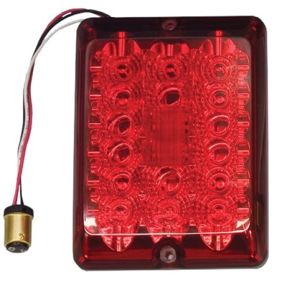 Bargman LED #84 Series Stop Tail Turn Light Lens Upgrade Module Red w/Connector and Lens Screws
