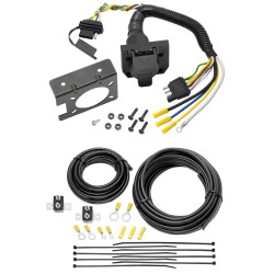Complete Brake Control Wiring Includes 4-Way to 7-Way RV Plug Adapter, Duplex Wires, Ring Terminals and Circuit Breakers