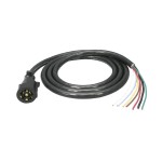 7-Way RV Round Tow Plug Harness Molded Trailer End w/ 9 ft Cable 7-Way RV Round Tow Plug Harness Molded Trailer End w/ 9 ft Cable
