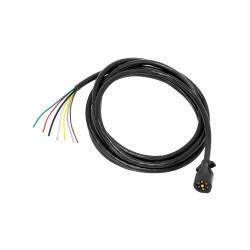 7-Way RV Round Tow Plug Harness Molded Trailer Cord w/18ft. Cable 7-Way RV Round Tow Plug Harness Molded Trailer Cord w/18ft. Cable