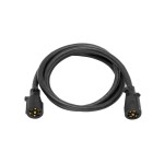 Double Ended 7-Way RV Round Tow Plug Harness Molded Trailer End w/ 8 ft Cable