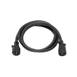 Double Ended 7-Way RV Round Tow Plug Harness Molded Trailer End w/ 8 ft Cable Double Ended 7-Way RV Round Tow Plug Harness Molded Trailer End w/ 8 ft Cable