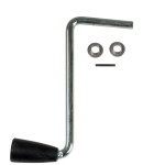 500171 Replacement Sidewind Crank Assembly for Bulldog Square Jacks Fits Part Numbers 195351, 195352, 195354, 195356, 195362, 195368, 195369, 190754, 190756, and 190758