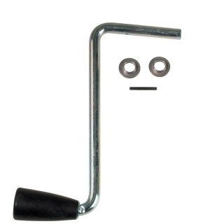 500171 BULLDOG Trailer Jack Accessory Sidewind Crank Assembly 190's Black 500171 Replacement Sidewind Crank Assembly for all Bulldog 7000/8000 lbs jacks