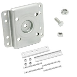 Bolt-On Bracket w/ Hardware Fulton Bolt thru Swivel Jacks or for Converting Weld-On Bolt Thru Jack Swivel Into Bolt-On Bolt-On Bracket w/ Hardware Fulton Bolt thru Swivel Jacks or for Converting Weld-On Bolt Thru Jack Swivel Into Bolt-On