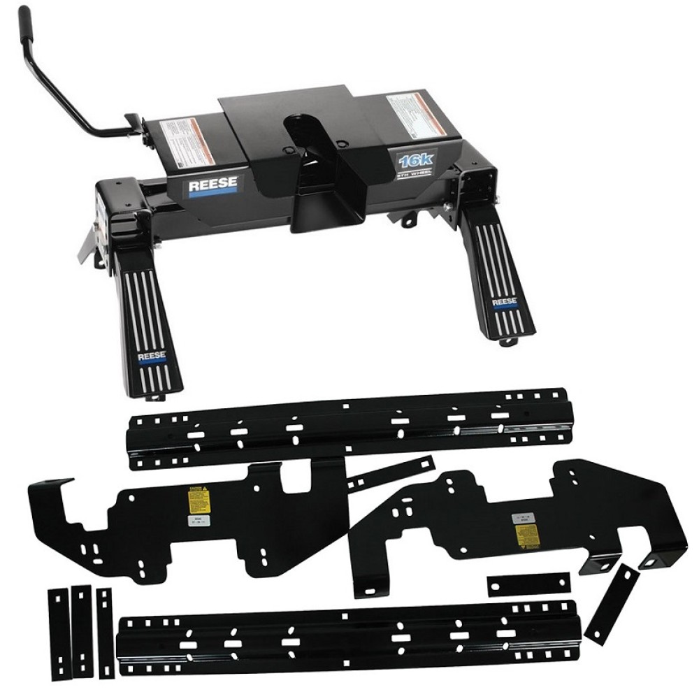 Reese Fifth Wheel Rail Kit Custom Quick Connect Brackets Reese 5th Wheel Trailer Hitch 16K Installation Hardware Installation Instructions 50040-58 30047 Reese Reese Quick Install Rail Kit and 16K Dual Jaw 5th Wheel Hitch 02-08 Ram 1500 03-12 2500 3500 Cu Reese Quick Install Rail Kit and 16K Dual Jaw 5th Wheel Hitch For 02-08 Ram 1500 03-12 2500 3500 Custom Fit No Drill Base Rails For 5th Wheel and Trailer Fifth