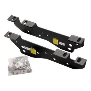 Reese Quick Install Rail Kit and 20K 5th Wheel Hitch For 02-08 Ram 1500 03-12 2500 3500 Custom Fit No Drill Base Rails For 5th Wheel and Trailer Fifth