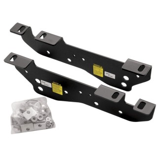Reese Fifth Wheel Rail Kit Custom Quick Connect Brackets Reese 5th Wheel Trailer Hitch 16K Installation Hardware Installation Instructions 50042-58 30047 Reese Reese Quick Install Rail Kit and 16K Dual Jaw 5th Wheel Hitch 97-03 F150 97-99 F250 Custom Fit Reese Quick Install Rail Kit and 16K Dual Jaw 5th Wheel Hitch For 97-03 F150 97-99 F250 Custom Fit No Drill Base Rails For 5th Wheel and Trailer Fifth