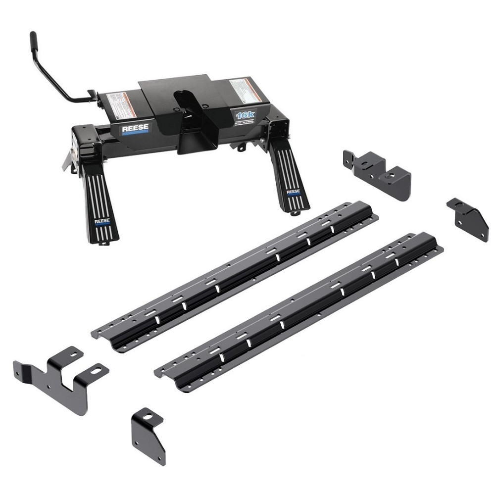 Reese Fifth Wheel Rail Kit Custom Quick Connect Brackets Reese 5th Wheel Trailer Hitch 16K Installation Hardware Installation Instructions 50054-58 30047 Reese Reese Quick Install Rail Kit and 16K Dual Jaw 5th Wheel Hitch 14-19 RAM 2500 Custom Fit No Dril Reese Quick Install Rail Kit and 16K Dual Jaw 5th Wheel Hitch For 14-19 RAM 2500 Custom Fit No Drill Base Rails For 5th Wheel and Trailer Fifth