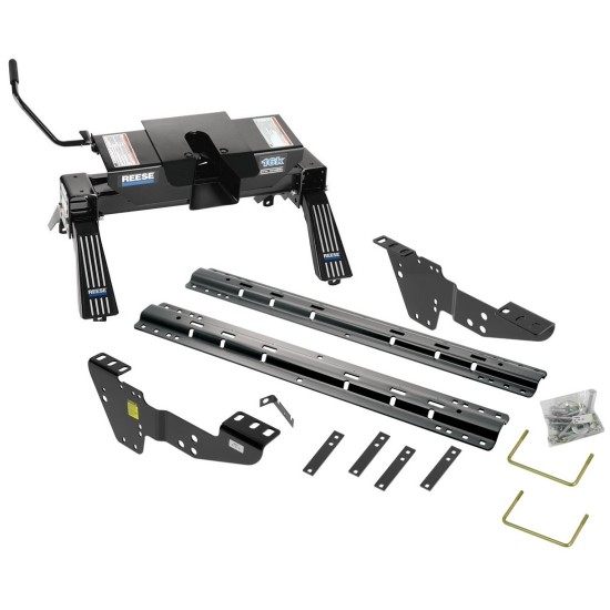 Reese Fifth Wheel Rail Kit Custom Quick Connect Brackets Reese 5th Wheel Trailer Hitch 16K Installation Hardware Installation Instructions 50064-58 30047 Reese Reese Quick Install Rail Kit and 16K Dual Jaw 5th Wheel Hitch 99-19 Silverado Sierra 1500 99-10 Reese Quick Install Rail Kit and 16K Dual Jaw 5th Wheel Hitch For 99-19 Silverado Sierra 1500 99-10 2500 3500 Custom Fit No Drill Base Rails For 5th Wheel and Trailer Fifth