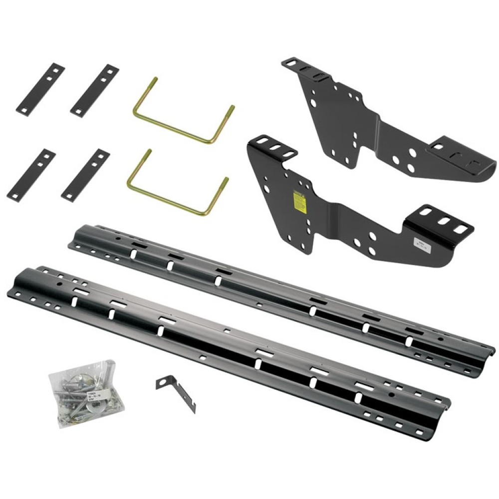 Reese Fifth Wheel Rail Kit Custom Quick Connect Brackets Installation Hardware Installation Instructions 50064-58 1999 2000 2001 2002 99 00 01 02 Chevrolet Silverado 1500 Reese Gooseneck and Fifth Wheel Rail Kit w/ Quick Connect Brackets Reese Quick Install Rail Kit For 99-19 Silverado Sierra 1500 99-10 2500 3500 Custom Fit No Drill Base Rails For 5th Wheel and Gooseneck Trailer Hitch Fifth