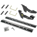 Reese Quick Install Rail Kit and 16K Dual Jaw 5th Wheel Hitch For 99-19 Silverado Sierra 1500 99-10 2500 3500 Custom Fit No Drill Base Rails For 5th Wheel and Trailer Fifth