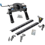 Reese Fifth Wheel Rail Kit Custom Quick Connect Brackets Reese Pro Series 5th Wheel Trailer Hitch 20K Installation Hardware Installation Instructions 50085-58 30119 Reese Reese Quick Install Rail Kit and 20K 5th Wheel Hitch 13-18 RAM 3500 Custom Fit No Dr Reese Quick Install Rail Kit and 20K 5th Wheel Hitch For 13-18 RAM 3500 Custom Fit No Drill Base Rails For 5th Wheel and Trailer Fifth