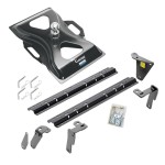 Reese Fifth Wheel Rail Kit Custom Quick Connect Brackets Reese Above-Bed Gooseneck Hitch 25K 2-5/16" Ball Installation Hardware Installation Instructions 50085-58 58079 Reese Reese Quick Install Rail Kit and 25K Gooseneck Hitch 13-18 RAM 3500 Custom Reese Quick Install Rail Kit and 25K Gooseneck Hitch For 13-18 RAM 3500 Custom Fit No Drill Base Rails For Gooseneck Trailer