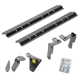 Reese Fifth Wheel Rail Kit Custom Quick Connect Brackets Reese Pro Series 5th Wheel Trailer Hitch 20K Installation Hardware Installation Instructions 50085-58 30119 Reese Reese Quick Install Rail Kit and 20K 5th Wheel Hitch 13-18 RAM 3500 Custom Fit No Dr Reese Quick Install Rail Kit and 20K 5th Wheel Hitch For 13-18 RAM 3500 Custom Fit No Drill Base Rails For 5th Wheel and Trailer Fifth