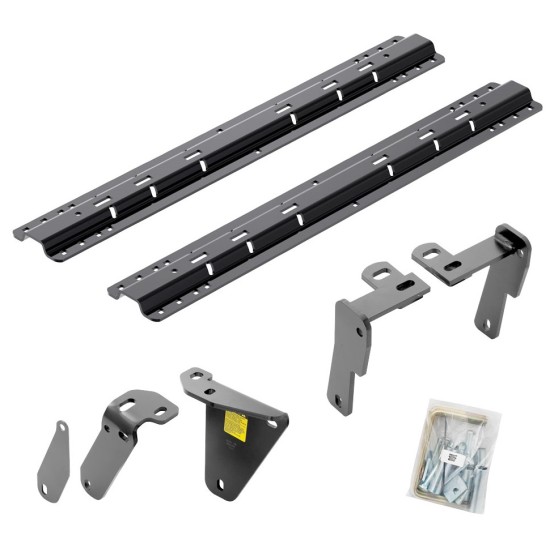 Reese Fifth Wheel Rail Kit Custom Quick Connect Brackets Reese 5th Wheel Trailer Hitch 16K Installation Hardware Installation Instructions 50085-58 30047 Reese Reese Quick Install Rail Kit and 16K Dual Jaw 5th Wheel Hitch 13-18 RAM 3500 Custom Fit No Dril Reese Quick Install Rail Kit and 16K Dual Jaw 5th Wheel Hitch For 13-18 RAM 3500 Custom Fit No Drill Base Rails For 5th Wheel and Trailer Fifth