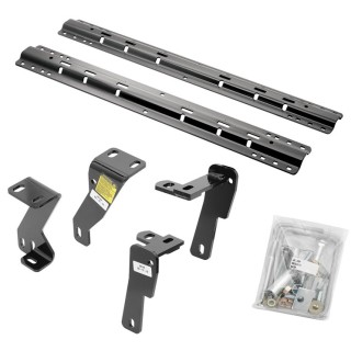 Reese Fifth Wheel Rail Kit Custom Quick Connect Brackets Reese Pro Series 5th Wheel Trailer Hitch 20K Installation Hardware Installation Instructions 50140-58 30119 Reese Reese Quick Install Rail Kit and 20K 5th Wheel Hitch 03-12 Dodge Ram 2500 3500 06-08 Reese Quick Install Rail Kit and 20K 5th Wheel Hitch For 03-12 Dodge Ram 2500 3500 06-08 Ram 1500 Custom Fit No Drill Base Rails For 5th Wheel and Trailer Fifth
