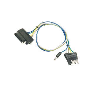 510036 4-Flat Wiring Harness Tow Plug Kit to 5-Flat Adapter 4-Flat Wiring Harness Tow Plug Kit to 5-Flat Adapter