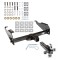 Trailer Tow Hitch Receiver For MultiFit 6K Class IV For Chevy GMC C/K Ford F Series Dodge Ram w/Tri-Ball Triple Ball 1-7/8" 2" 2-5/16"