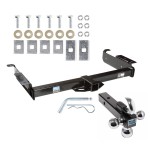 Custom Fit Trailer Hitch Tri-Ball Trailer Hitch Ball Mount w/ Pin/Clip 51023 7031400 63240 Pro Series Trailer Tow Hitch Receiver 96-22 Chevy Express GMC Savana Van w/Tri-Ball Triple Ball 1-7/8" 2" 2-5/16" 96 97 98 99 00 01 02 03 04 05 06 07 Trailer Tow Hitch Receiver For 96-24 Chevy Express GMC Savana Van w/Tri-Ball Triple Ball 1-7/8" 2" 2-5/16"