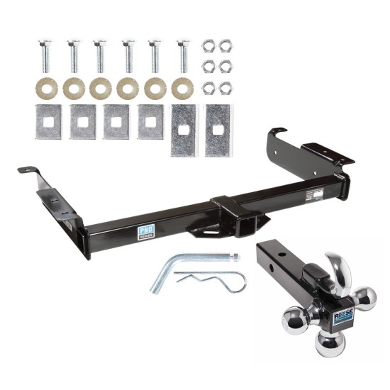 Custom Fit Trailer Hitch Tri-Ball Trailer Hitch Ball Mount w/ Pin/Clip 51023 7031400 63240 Pro Series Trailer Tow Hitch Receiver 96-22 Chevy Express GMC Savana Van w/Tri-Ball Triple Ball 1-7/8" 2" 2-5/16" 96 97 98 99 00 01 02 03 04 05 06 07 Trailer Tow Hitch Receiver For 96-24 Chevy Express GMC Savana Van w/Tri-Ball Triple Ball 1-7/8" 2" 2-5/16"