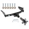 Trailer Tow Hitch Receiver For 02-07 Jeep Liberty w/Tri-Ball Triple Ball 1-7/8" 2" 2-5/16"