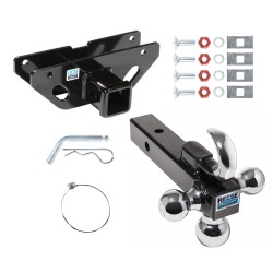 Trailer Tow Hitch Receiver For 07-09 Chrysler Aspen 04-09 Dodge Durango w/Tri-Ball Triple Ball 1-7/8" 2" 2-5/16" Trailer Tow Hitch Receiver For 07-09 Chrysler Aspen 04-09 Dodge Durango w/Tri-Ball Triple Ball 1-7/8" 2" 2-5/16"