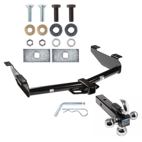 Custom Fit Trailer Hitch Tri-Ball Trailer Hitch Ball Mount w/ Pin/Clip 51073 7031400 63240 Pro Series Trailer Tow Hitch Receiver 01-10 Chevy Silverado GMC Sierra 2500HD 3500 3500HD w/Tri-Ball Triple Ball 1-7/8" 2" 2-5/16" 01 02 03 04 05 06 Trailer Tow Hitch Receiver For 01-10 Chevy Silverado GMC Sierra 2500HD 3500 3500HD w/Tri-Ball Triple Ball 1-7/8" 2" 2-5/16"