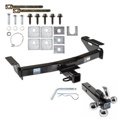 Trailer Tow Hitch Receiver For 97-09 Terraza Uplander Venture Montana Trans Sport Relay w/Tri-Ball Triple Ball 1-7/8" 2" 2-5/16" Trailer Tow Hitch Receiver For 97-09 Terraza Uplander Venture Montana Trans Sport Relay w/Tri-Ball Triple Ball 1-7/8" 2" 2-5/16"
