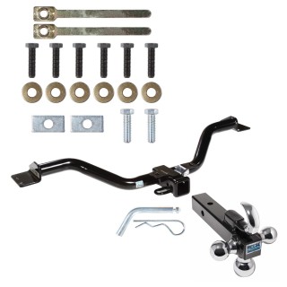 Trailer Tow Hitch Receiver For 09-18 Chevy Traverse 07-17 GMC Acadia Buick Enclave w/Tri-Ball Triple Ball 1-7/8" 2" 2-5/16"