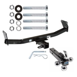 Trailer Tow Hitch Receiver For 07-17 Jeep Compass Jeep Patriot w/Tri-Ball Triple Ball 1-7/8" 2" 2-5/16" Trailer Tow Hitch Receiver For 07-17 Jeep Compass Jeep Patriot w/Tri-Ball Triple Ball 1-7/8" 2" 2-5/16"