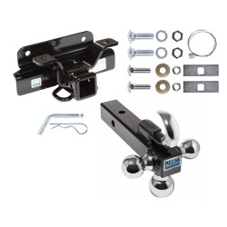 Trailer Tow Hitch Receiver For 03-08 Dodge Ram 1500 2500 3500 w/Tri-Ball Triple Ball 1-7/8" 2" 2-5/16" Trailer Tow Hitch Receiver For 03-08 Dodge Ram 1500 2500 3500 w/Tri-Ball Triple Ball 1-7/8" 2" 2-5/16"