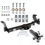 Trailer Tow Hitch Receiver For 01-05 Pontiac Aztek 02-07 Buick Rendezvous w/Tri-Ball Triple Ball 1-7/8" 2" 2-5/16"