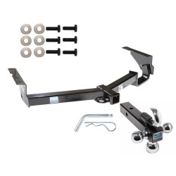 Trailer Tow Hitch Receiver For 08-13 Toyota Highlander w/o 19" Spare w/Tri-Ball Triple Ball 1-7/8" 2" 2-5/16"