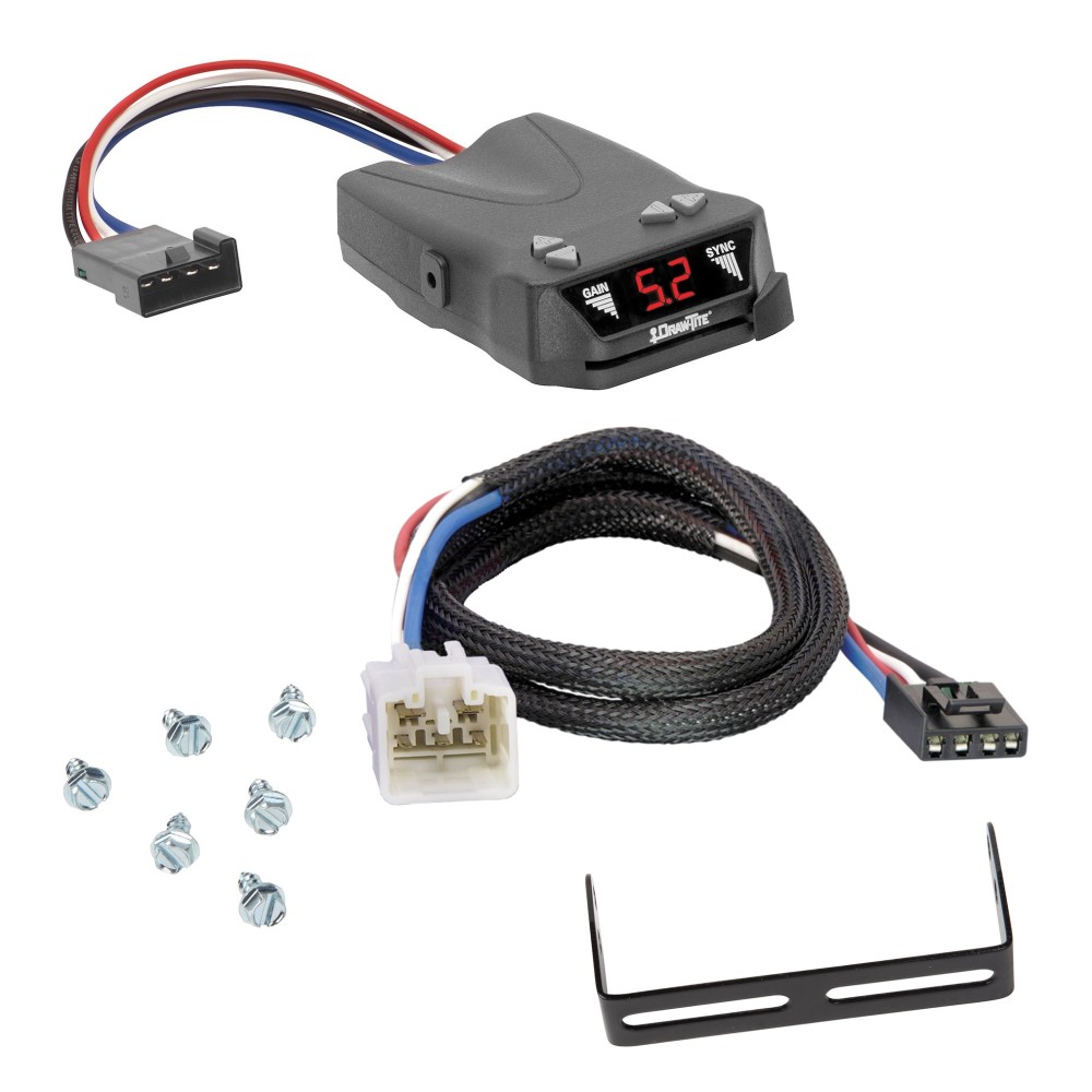 Brake Control Unit Mounting hardware and bracket Vehicle specific Plug and Play Wiring Adapter 5504 3040 Draw-Tite Trailer Brake Control 03-14 Toyota Tundra Draw-Tite Activator Electric Trailer Brakes Module Box Controller 1-4 Axle 03 04 05 06 07 08 09 1 Trailer Brake Control for 03-14 Toyota Tundra Draw-Tite Activator Electric Trailer Brakes Module Box Controller 1-4 Axle