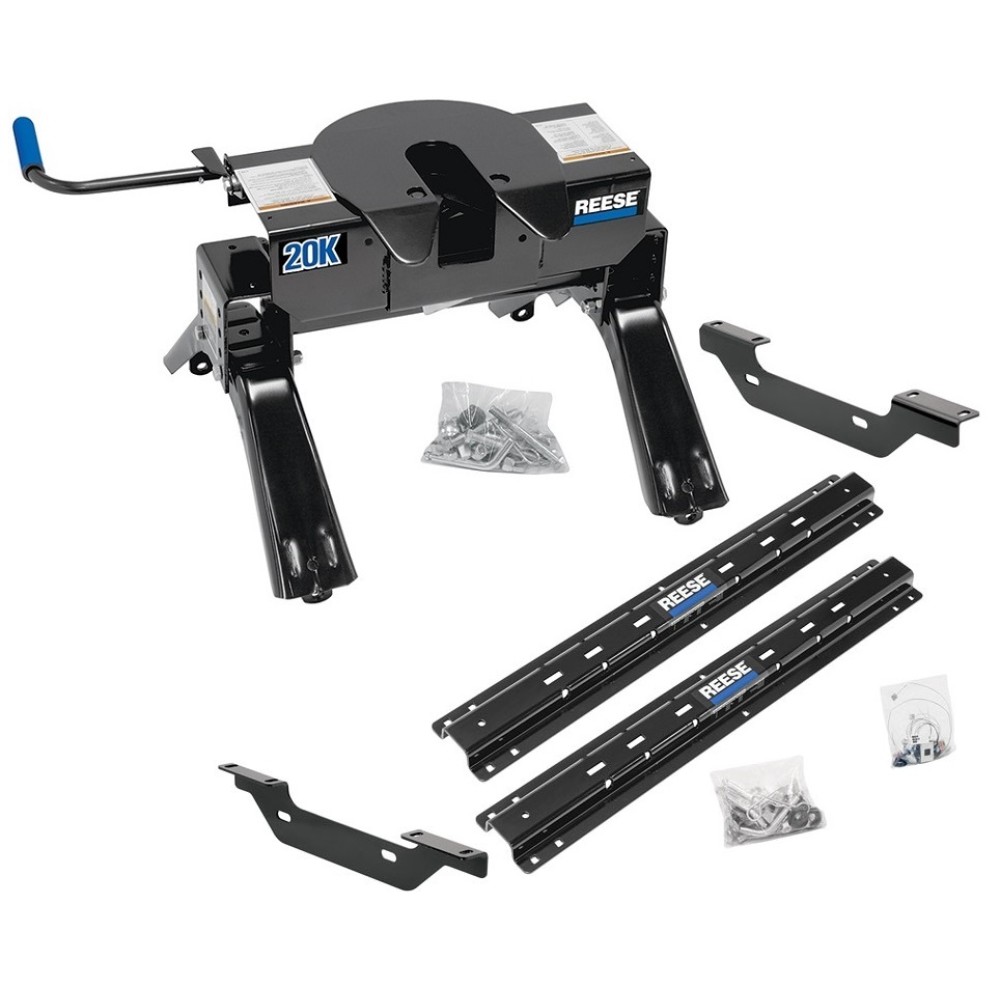 Reese Outboard Quick Install Rail Kit and 20K 5th Wheel ...